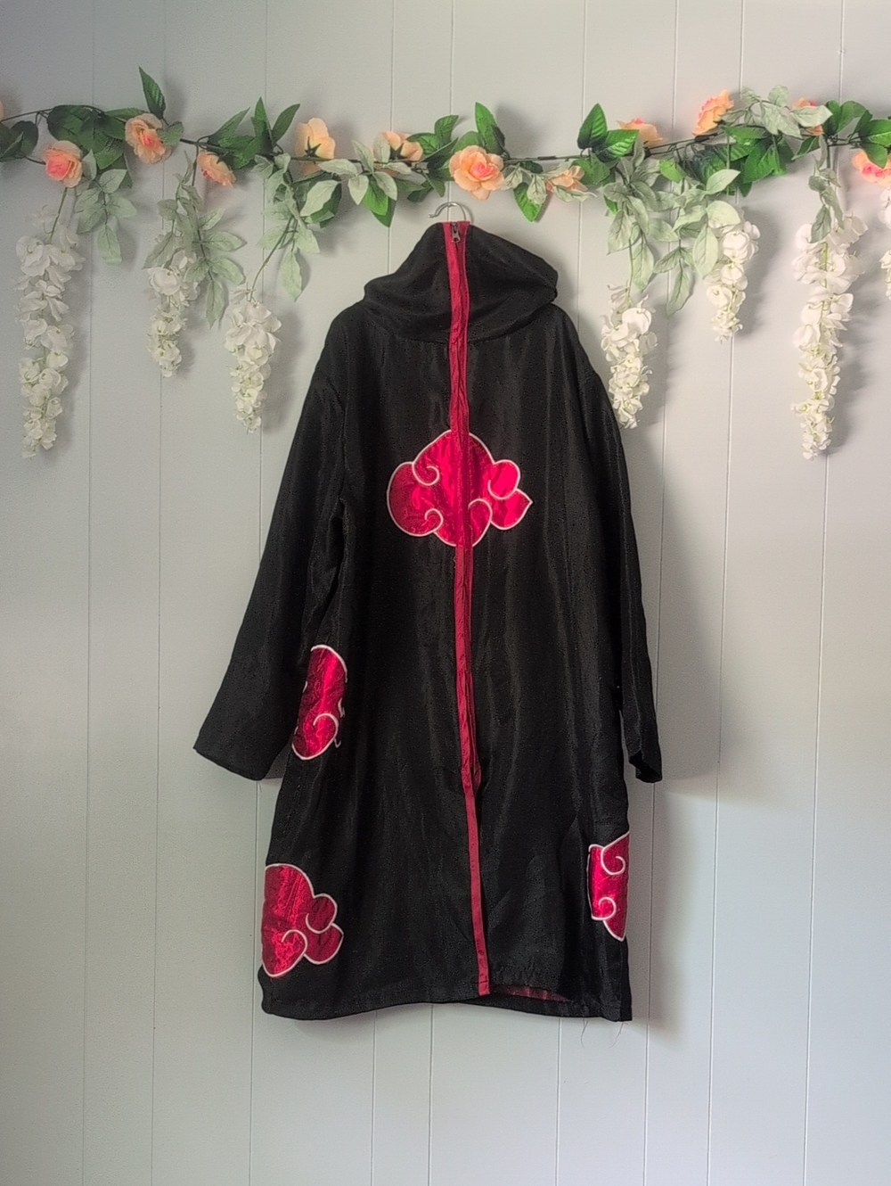 Cosplay Anime Naruto Akatsuki Cloak M
